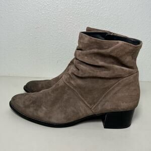 PAUL GREEN Brianna Slouchy Taupe Suede Boots 7.5 western fall pictures‎